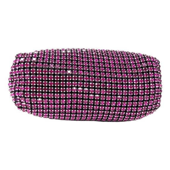 Alexander Wang Diamond Rhinestone Heiress Mini Pink Bag - Picture 8 of 9